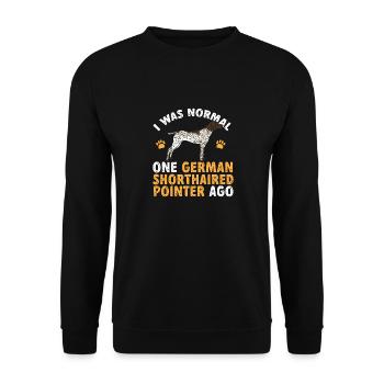 Chien GSP allemand à poil court - Sweat-shirt Unisexe - noir - Devant - Alina (178cm) & Michal (187cm)
