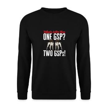 Chien GSP allemand à poil court - Sweat-shirt Unisexe - noir - Devant - Alina (178cm) & Michal (187cm)