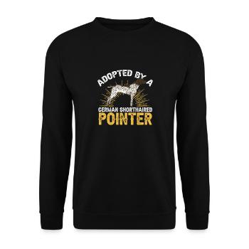 Chien GSP allemand à poil court - Sweat-shirt Unisexe - noir - Devant - Alina (178cm) & Michal (187cm)