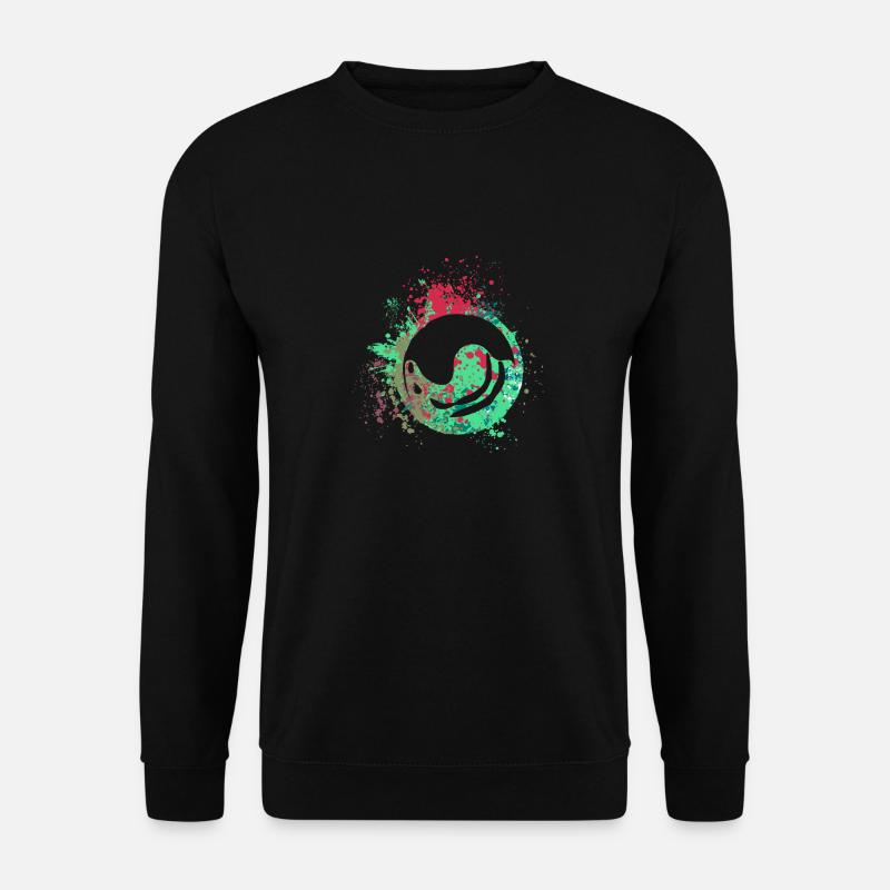 Splash Art Lacrosse - Unisex Pullover - Schwarz