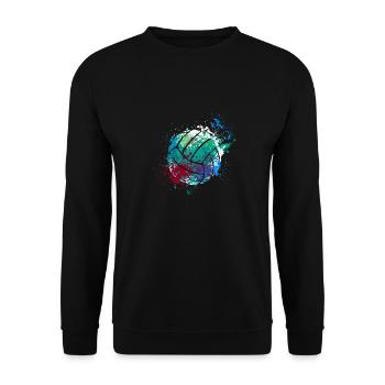 Splash Art Volleyball - Unisex Pullover - Schwarz - Vorne - Alina (178cm) & Michal (187cm)