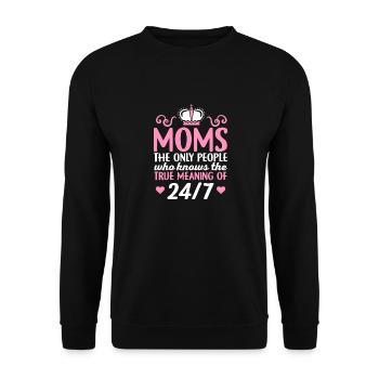 Mother's Day mothers are the only ones who know the true - Unisex Sweatshirt - black - Front - Alina (178cm) & Michal (187cm)