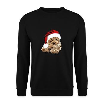 Teddy Bear Teddy Bear Cartoon Teddy bear Christmas - Unisex Sweatshirt - black - Front - Alina (178cm) & Michal (187cm)