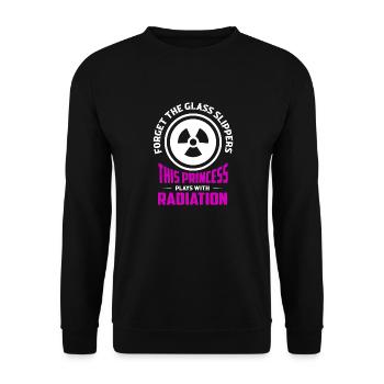This Princess Plays With Radiation Rad Tech Radiol - Unisex Sweatshirt - black - Front - Alina (178cm) & Michal (187cm)