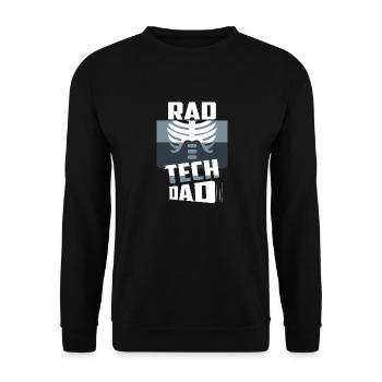 Rad Tech Dad Radiology X-Ray Rad Tech - Unisex Sweatshirt - black - Front - Alina (178cm) & Michal (187cm)