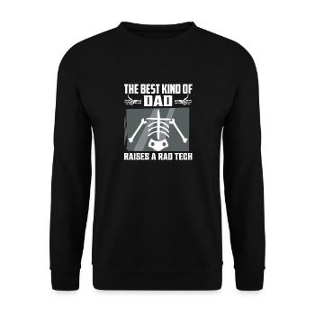 The Best Kind Of Dad Raises A Rad Tech Rad Tech Ra - Unisex Sweatshirt - black - Front - Alina (178cm) & Michal (187cm)