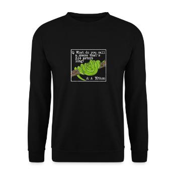 python serpent pithon pi tag icône maths drôles - Sweat-shirt Unisexe - noir - Devant - Alina (178cm) & Michal (187cm)