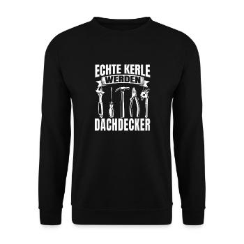 Lustiges KFZ Mechaniker Mechatroniker Mechaniker - Unisex Pullover - Schwarz - Vorne - Alina (178cm) & Michal (187cm)