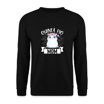 Meerschweinchen Mama Mutter Meerschweinchen Liebha - Unisex Pullover - Schwarz - Vorne - Alina (178cm) & Michal (187cm)