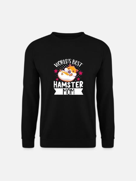 Hamster Mom Muttertag World's Best Hamster Mom Kaw - Unisex Pullover - Schwarz