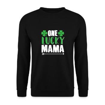 Une joyeuse fête des mères Mama St. Patrick’s Day I - Sweat-shirt Unisexe - noir - Devant - Alina (178cm) & Michal (187cm)