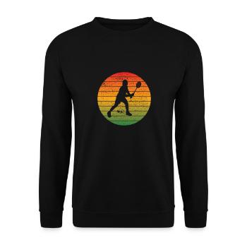 Joueur de badminton Joueur de badminton Badminton fan de badminton - Sweat-shirt Unisexe - noir - Devant - Alina (178cm) & Michal (187cm)