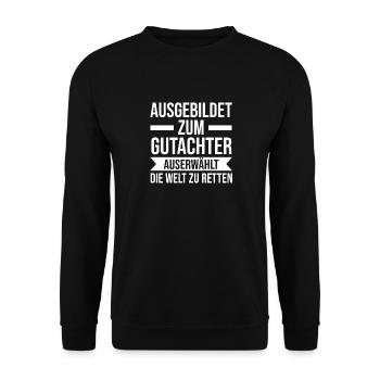 Gutachter - Unisex Pullover - Schwarz - Vorne - Alina (178cm) & Michal (187cm)