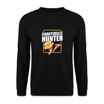 Chasse aux champignons Chasseur de champignons Cueilleur de champignons Morel Mycologue - Sweat-shirt Unisexe - noir - Devant - Alina (178cm) & Michal (187cm)