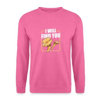 Pilzjagd Pilzjäger Pilzsammler Morchel Mykologe - Unisex Pullover - Pink - Vorne