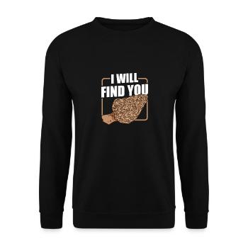 Chasse aux champignons Chasseur de champignons Cueilleur de champignons Morel Mycologue - Sweat-shirt Unisexe - noir - Devant - Alina (178cm) & Michal (187cm)