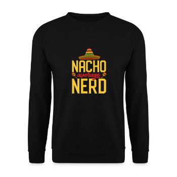Cinco de Mayo Nacho Average Nerd Mexikanische Part - Unisex Pullover - Schwarz - Vorne - Alina (178cm) & Michal (187cm)