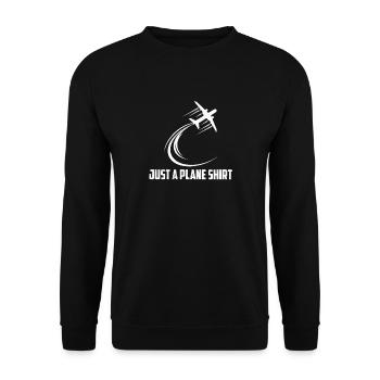 Juste une chemise d’avion Aviation Pilot Airline - Sweat-shirt Unisexe - noir - Devant - Alina (178cm) & Michal (187cm)
