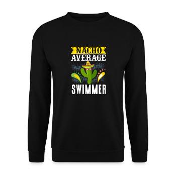Cinco de Mayo Nacho Average Swimmers Swim Me - Sweat-shirt Unisexe - noir - Devant - Alina (178cm) & Michal (187cm)