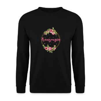 Junggesellinnenabschied Brautjungfer Hochzeit Part - Unisex Pullover - Schwarz - Vorne - Alina (178cm) & Michal (187cm)