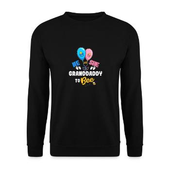 He or She Granddaddy To Bee Best Grandpa Ever - Unisex Sweatshirt - black - Front - Alina (178cm) & Michal (187cm)