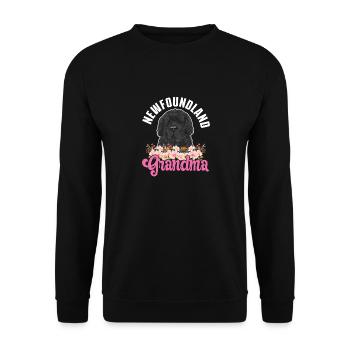 Terre-Neuve Chien de Terre-Neuve - Sweat-shirt Unisexe - noir - Devant - Alina (178cm) & Michal (187cm)