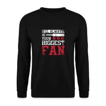 Stress is caused by not playing enough cricket - Unisex Pullover - Schwarz - Vorne - Alina (178cm) & Michal (187cm)