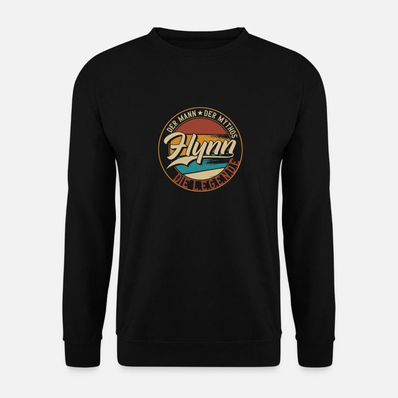 Flynn Der Mann der Mythos die Legende Geschenk - Unisex Pullover - Schwarz