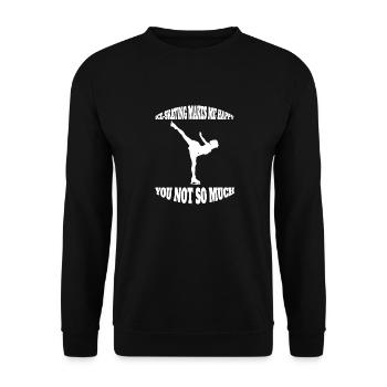 Patinage artistique Patinage artistique - Sweat-shirt Unisexe - noir - Devant - Alina (178cm) & Michal (187cm)