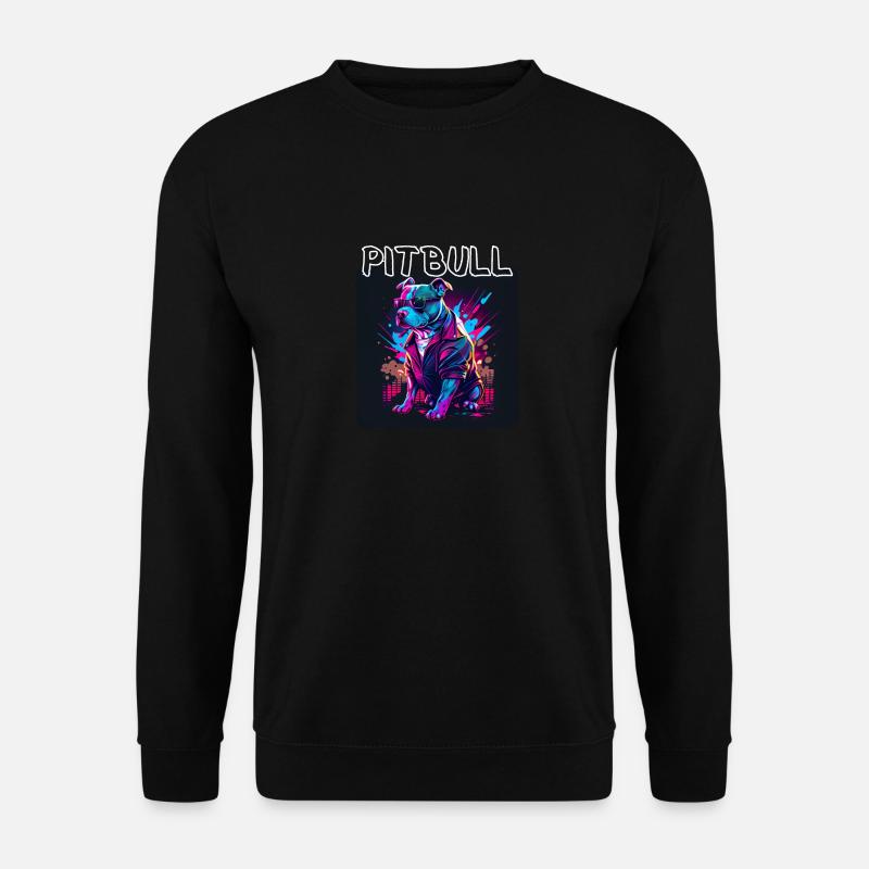 Graffiti Style - Cooler Pitbull 5 - Unisex Pullover - Schwarz