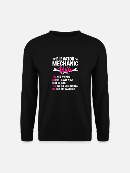 Technicienne d’ascenseur Femme - Sweat-shirt Unisexe - noir