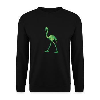 Le mignon trèfle flamant rose quitte le St. Pat irlandais - Sweat-shirt Unisexe - noir - Devant - Alina (178cm) & Michal (187cm)