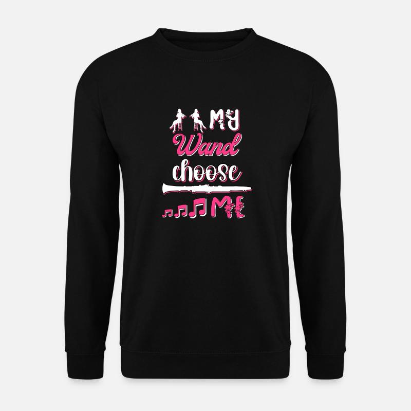 Klarinette Flöte - Unisex Pullover - Schwarz