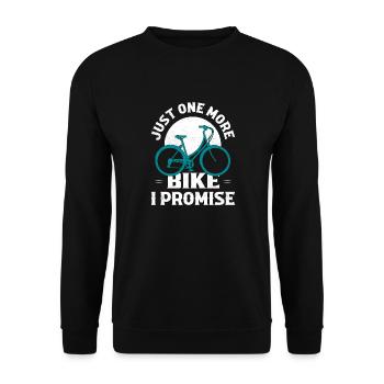 Juste un vélo de plus que je promets de faire du vélo - Sweat-shirt Unisexe - noir - Devant - Alina (178cm) & Michal (187cm)
