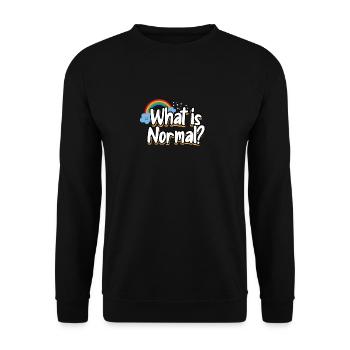 What is standard time for modern thinking lqbtq - Unisex Sweatshirt - black - Front - Alina (178cm) & Michal (187cm)