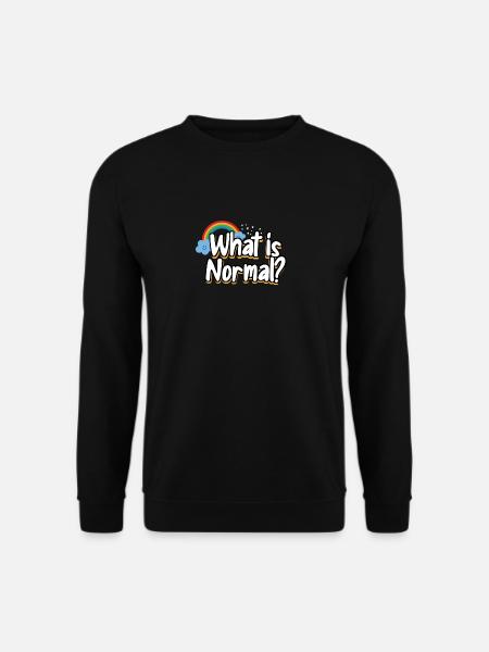 Was Ist Normalzeit Für Modernes Denken Lqbtq - Unisex Pullover - Schwarz