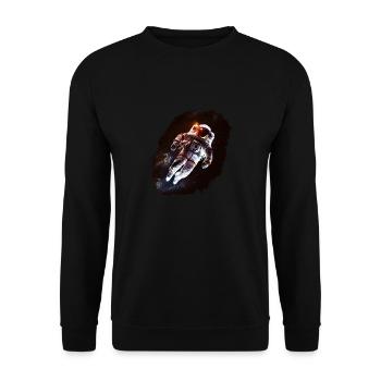 Astronaut Cosmonaut Sci-Fi character - Unisex Pullover - Schwarz - Vorne - Alina (178cm) & Michal (187cm)