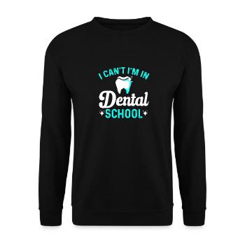 École de médecine dentaire Étudiant en dentisterie Future Tooth - Sweat-shirt Unisexe - noir - Devant - Alina (178cm) & Michal (187cm)
