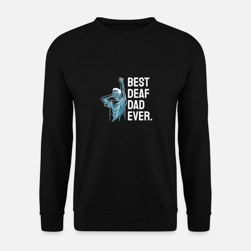 Gehörloser Stolz Schwerhörende - Unisex Pullover - Schwarz