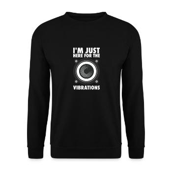 Fierté sourde Malentendants - Sweat-shirt Unisexe - noir - Devant - Alina (178cm) & Michal (187cm)