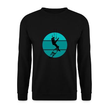 Kitesurfen - Unisex Pullover - Schwarz - Vorne - Alina (178cm) & Michal (187cm)