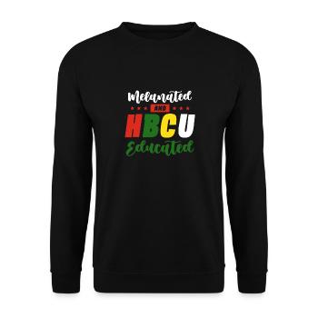 HBCU Clothing Historic Black College HBCU - Unisex Sweatshirt - black - Front - Alina (178cm) & Michal (187cm)