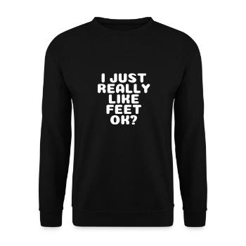 Lustige Fußliebhaber Sprüche Zitate - Unisex Pullover - Schwarz - Vorne - Alina (178cm) & Michal (187cm)