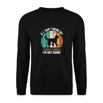 Si je ne peux pas apporter mon Goldendoodle, je n’y vais pas - Sweat-shirt Unisexe - noir - Devant - Alina (178cm) & Michal (187cm)