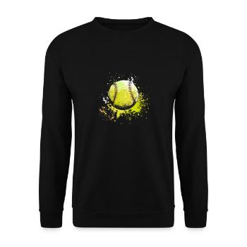 Splash Art Softball - Sweat-shirt Unisexe - noir - Devant - Alina (178cm) & Michal (187cm)