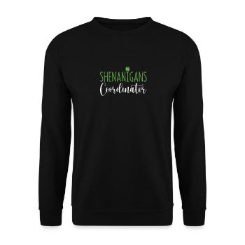 Shenanigans Coordinator Funny Teacher St. Pat - Unisex Sweatshirt - black - Front - Alina (178cm) & Michal (187cm)