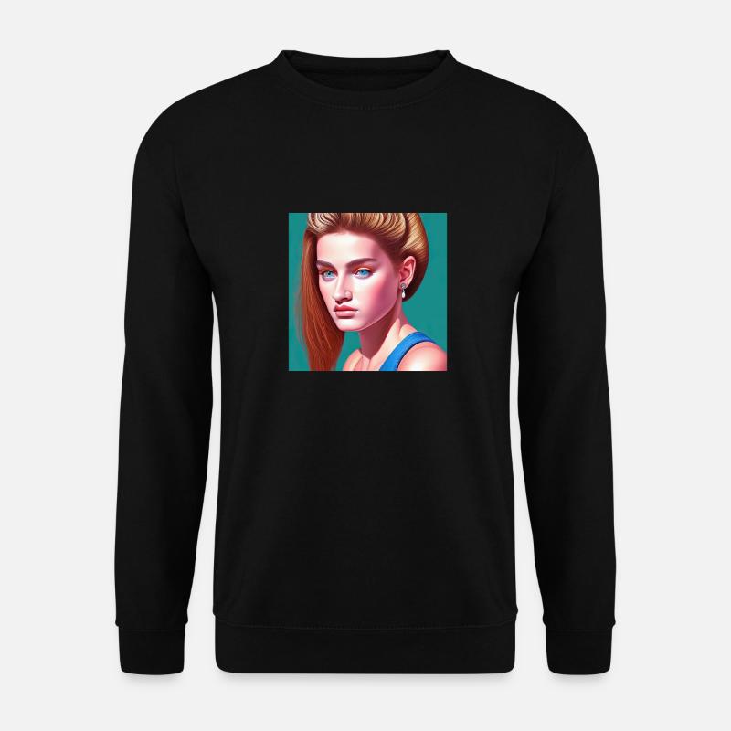 Retrowave Synthwave 80s Design - Unisex Pullover - Schwarz