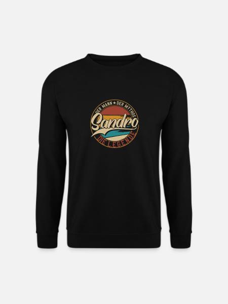 Sandro Der Mann der Mythos die Legende Geschenk - Unisex Pullover - Schwarz