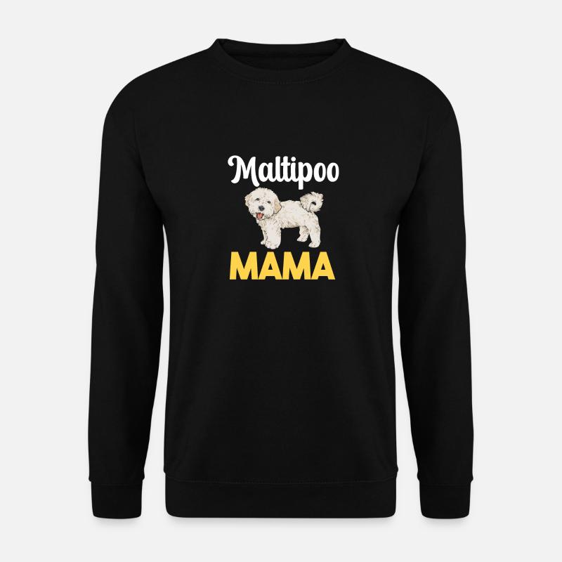 Maltipoo Hund - Unisex Pullover - Schwarz