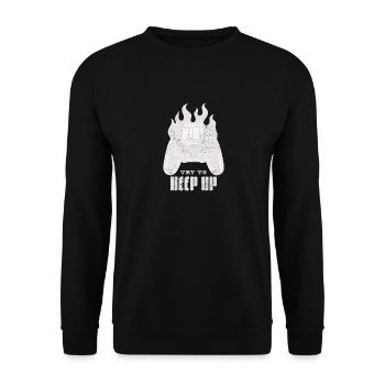 I Don't Need Therapy I Just Need My Video Games - Unisex Sweatshirt - black - Front - Alina (178cm) & Michal (187cm)
